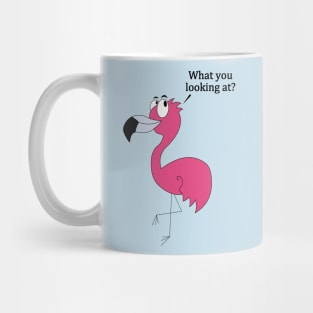 Carlos the Paranoid Flamingo Mug